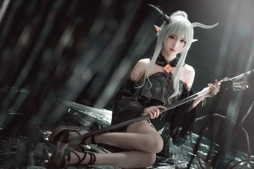 No.003-明日方舟 闪灵 [16P] 清秀自然美女头像图片-丽图社