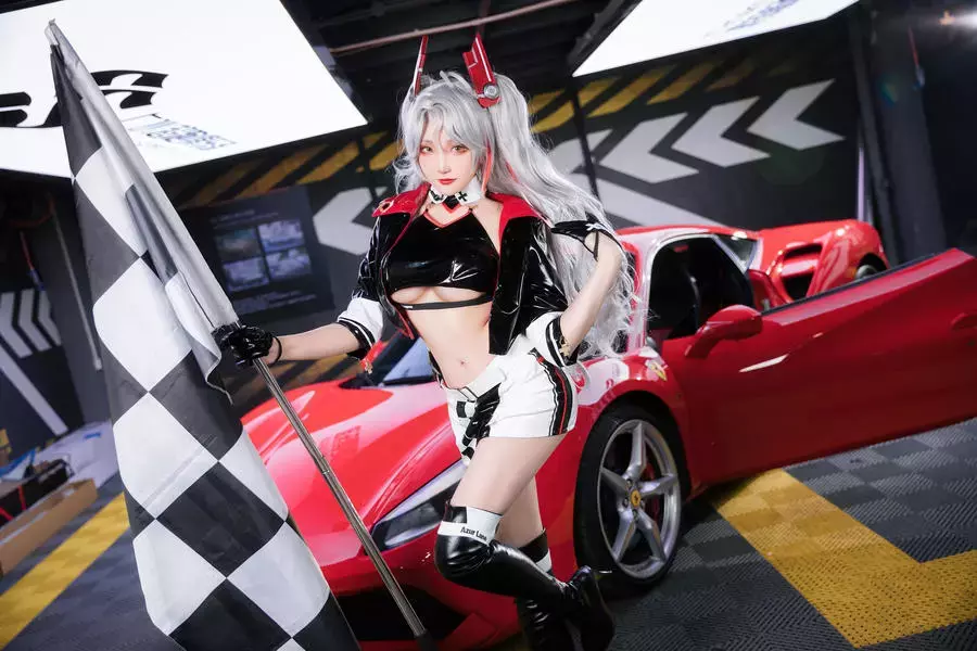 No.034 – 碧蓝航线 欧根+企业 赛车女郎 (&瓜希酱) [58P] 美少女高清时尚写真图集-丽图社