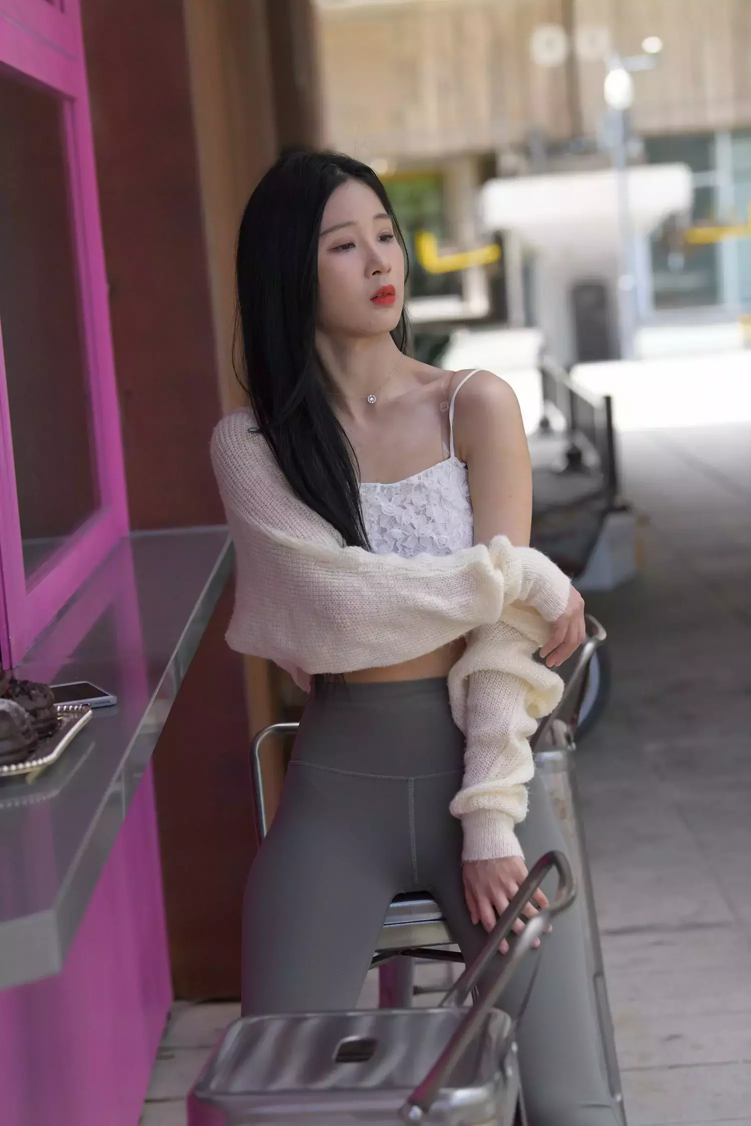 精选街拍作品 NO.1703 柚绿时4 美女街拍写真美图合集-丽图社