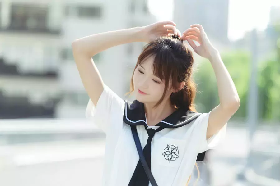 No.095-约定的桥 [35P] 甜美女孩写真图集-丽图社