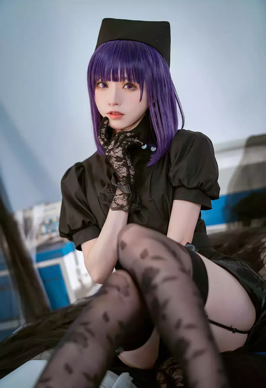 No.066-喜多川海梦 黑色护士 [14P] 美女写真壁纸珍藏版-丽图社