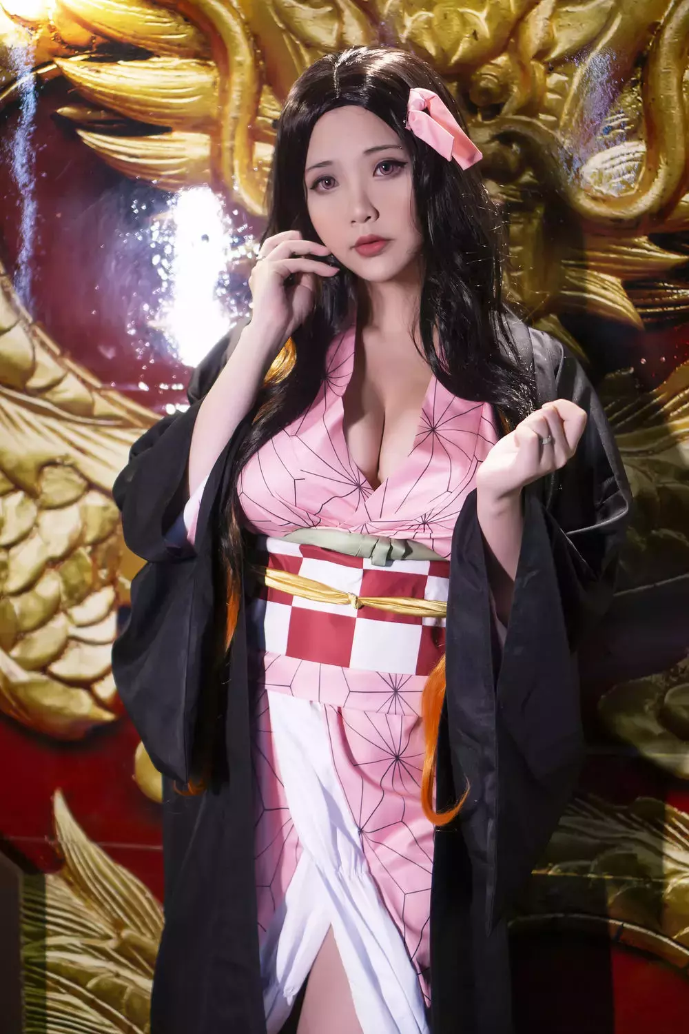 No.036-鬼灭之刃 灶门弥豆子 [11P] 国内艺体美女拍唯美写真-丽图社