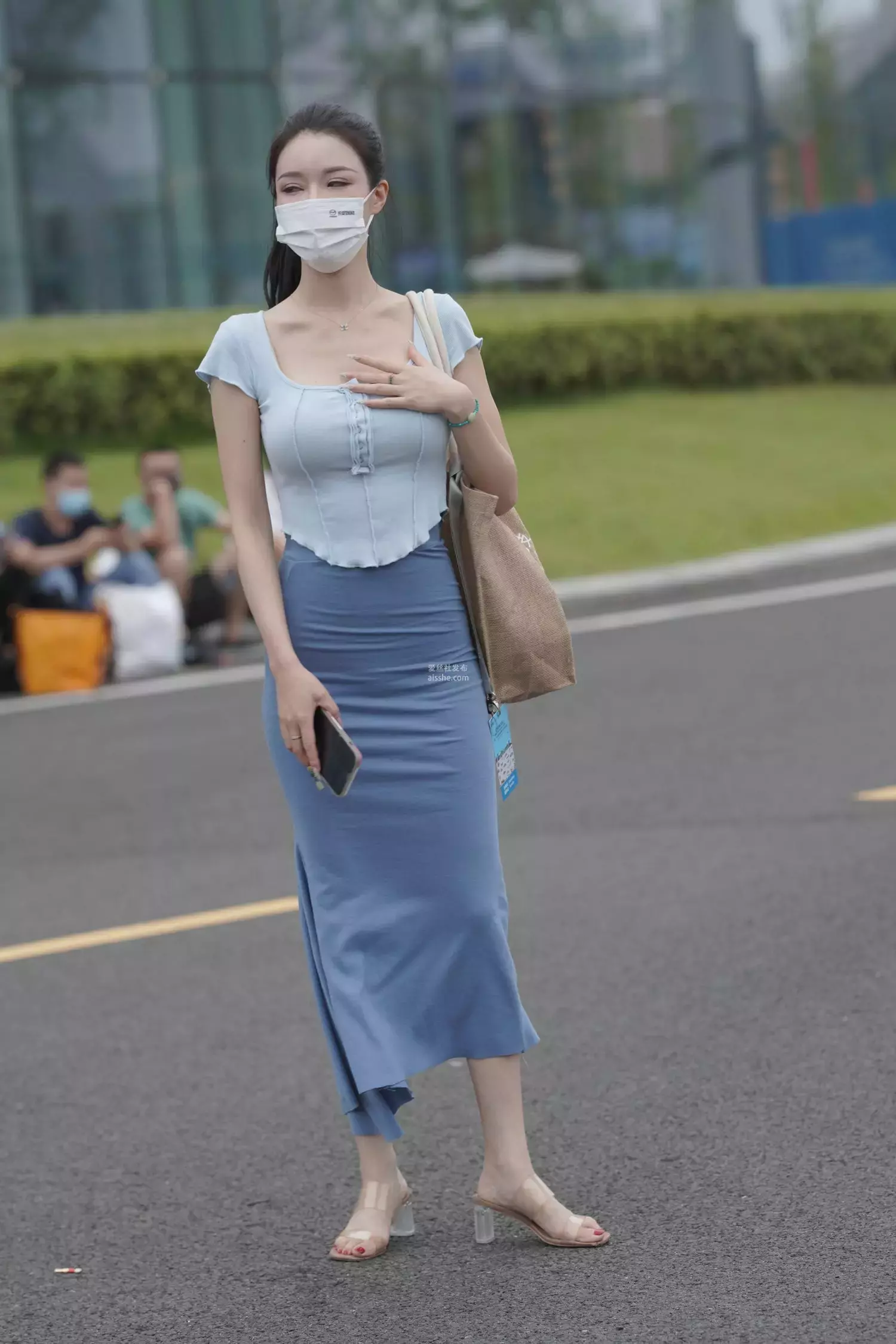 精选街拍作品 NO.1684 包臀裙美女 街拍熟女-丽图社