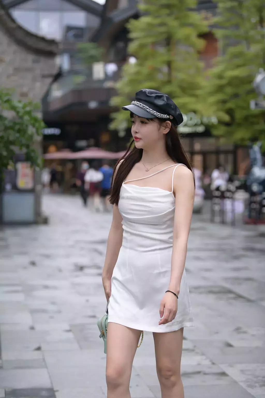 精选街拍作品 NO.1437 姓感迷人的长腿美少父 超高清街拍性感美女照片写真大全-丽图社