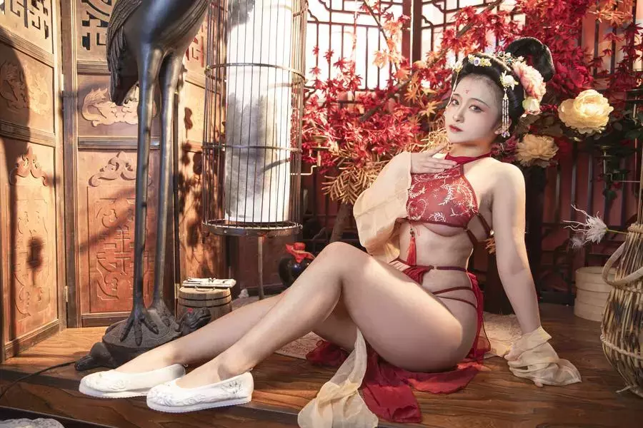 No.045 – 贵妃 [42P] 氧气美女 雪肌如玉 楚楚动人写真-丽图社