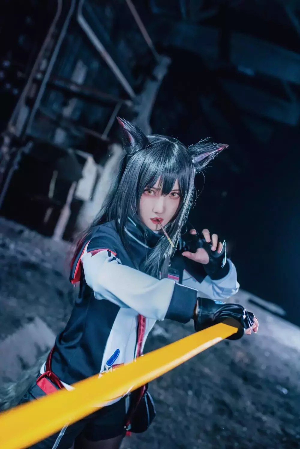 No.044-明日方舟 双狼组拉普兰德德克萨斯 [36P] 高清美女写真摄影图片-丽图社