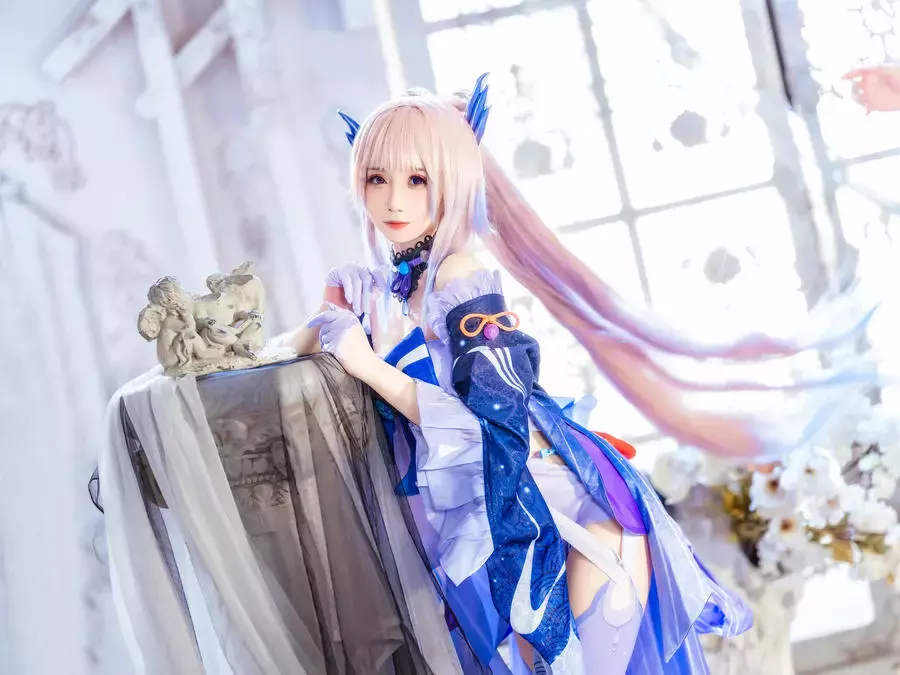 No.028 – 珊瑚宮心海 [15P] 长裙比基尼风美女写真-丽图社