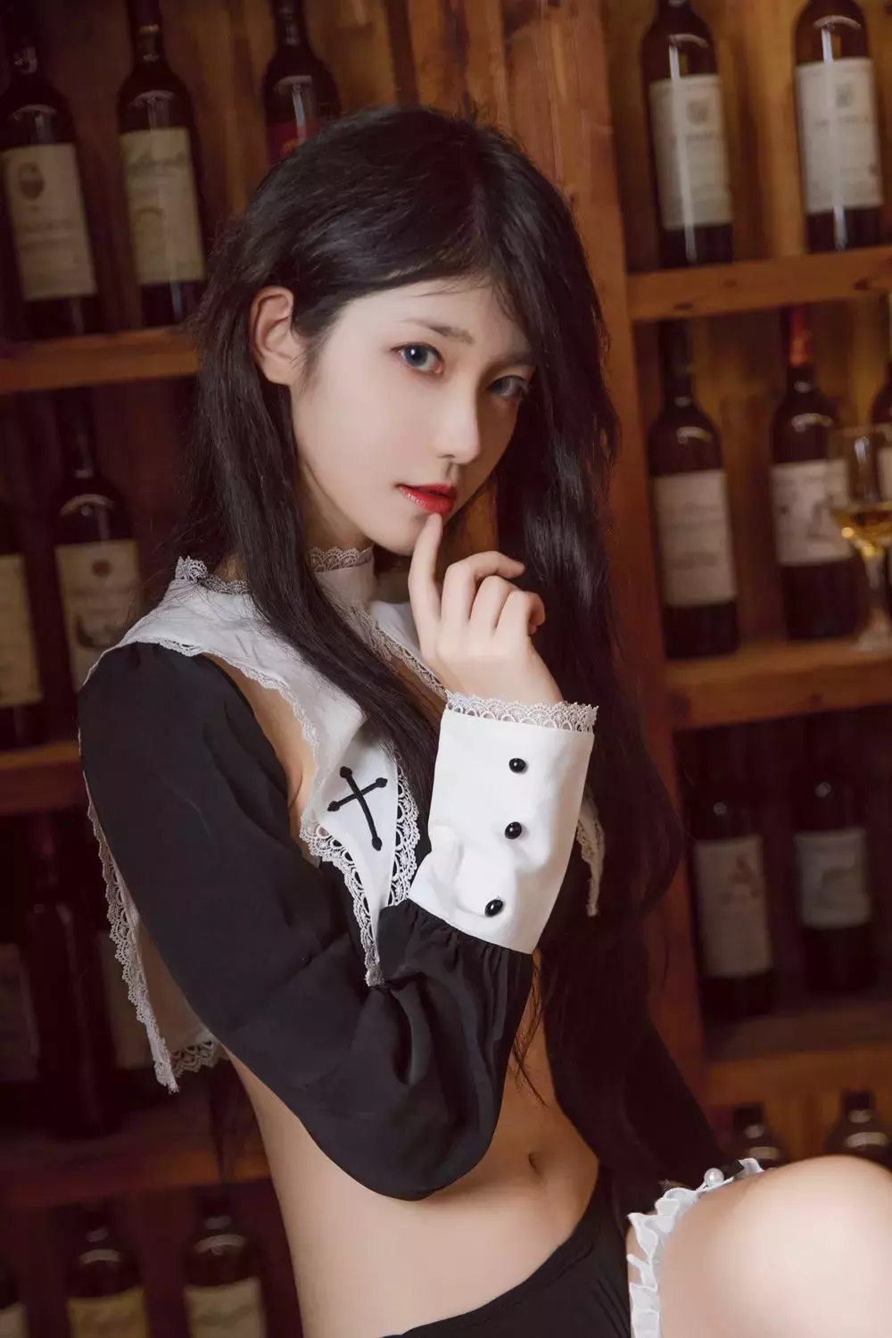 No.053-黑修女 [22P] 清新熟女写真图 美女写真图-丽图社