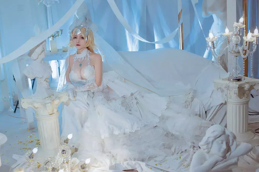 No.127-fate贞德花嫁 [12P] 好身材的女生高清气质壁纸-丽图社