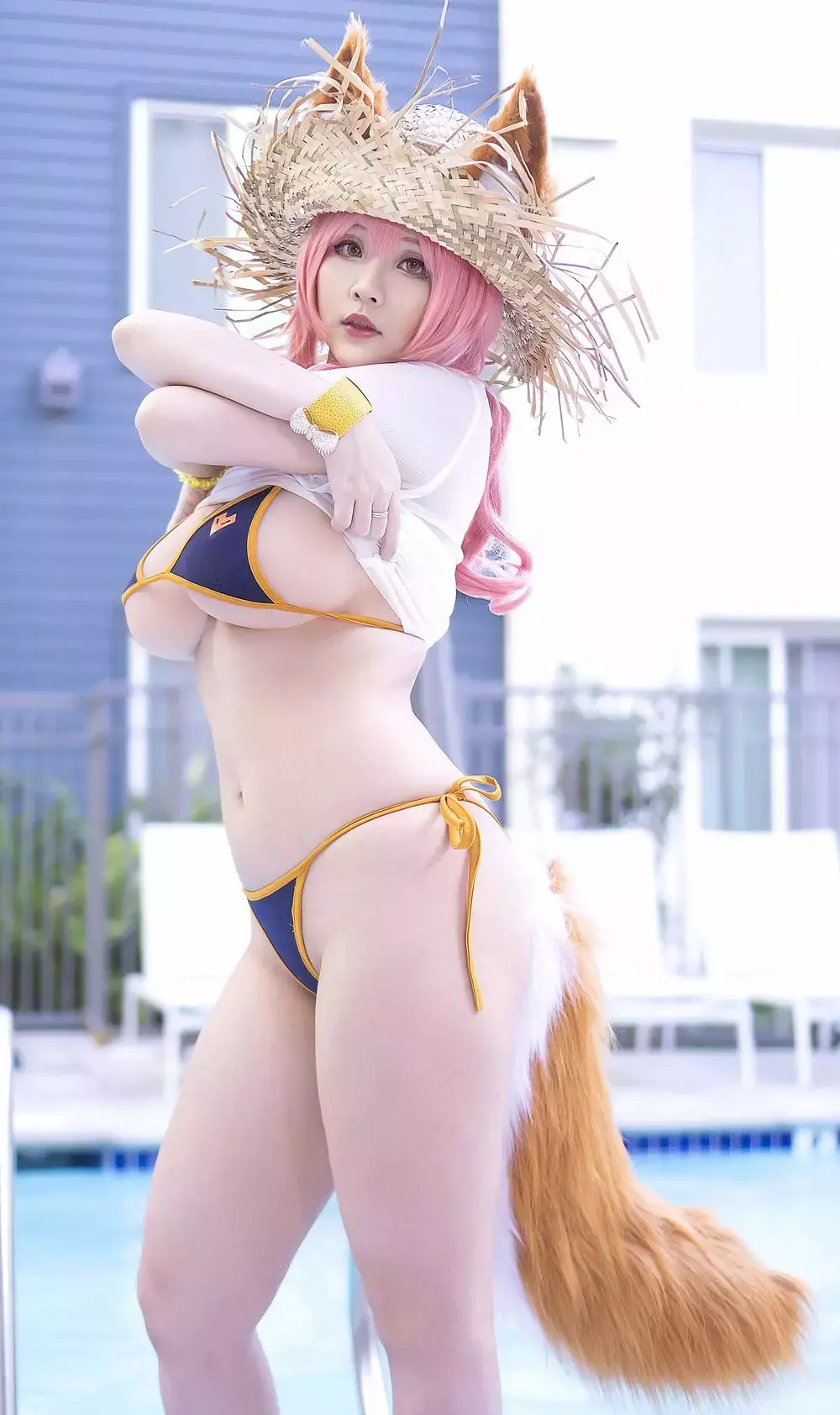No.032-Tamamo Bikini (Fate Grand Order) [9P] 美女写真,性感美女-丽图社