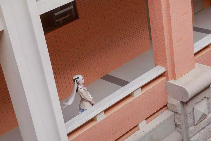 No.039-雾枝校服 [19P] 高清美女写真壁纸-丽图社