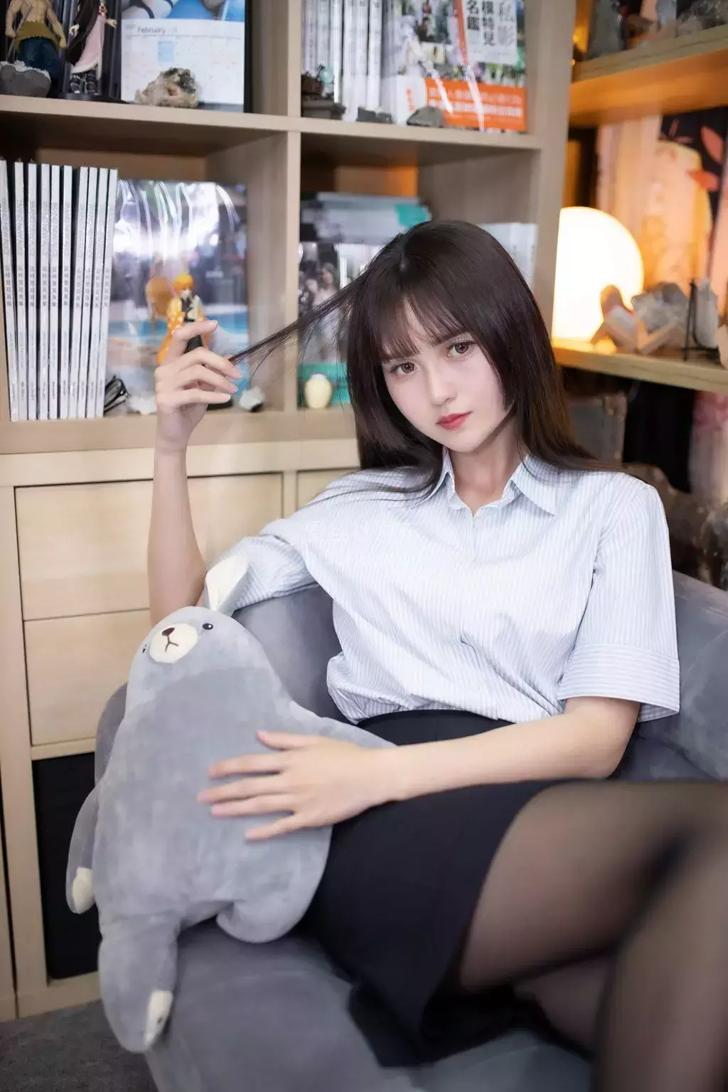 精选模拍作品 NO.233 Rita Chan OL黑丝美腿高跟 街拍跟屁虫-丽图社