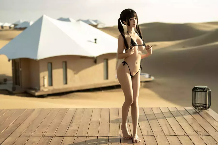 No.246 – 沙漠比基尼 [13P] 夏季好身材美女壁纸高清好看-丽图社