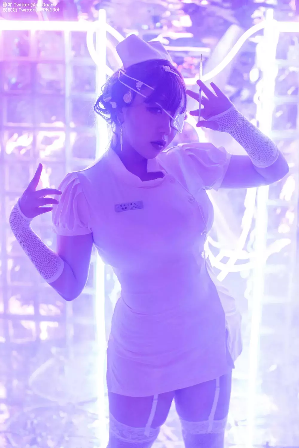 No.028-万圣节邪恶护士 喵零x皮皮奶 [60P] 超高清国内美女模特精选套图-丽图社