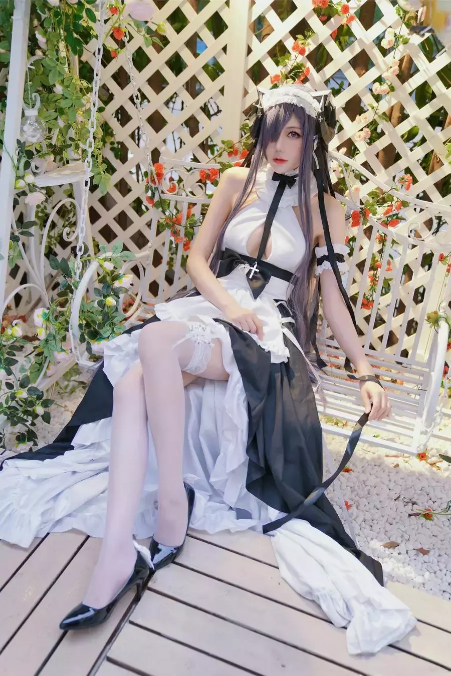 No.005 – 奥古斯特女仆 [12P] 美女经典黑丝写真套图-丽图社