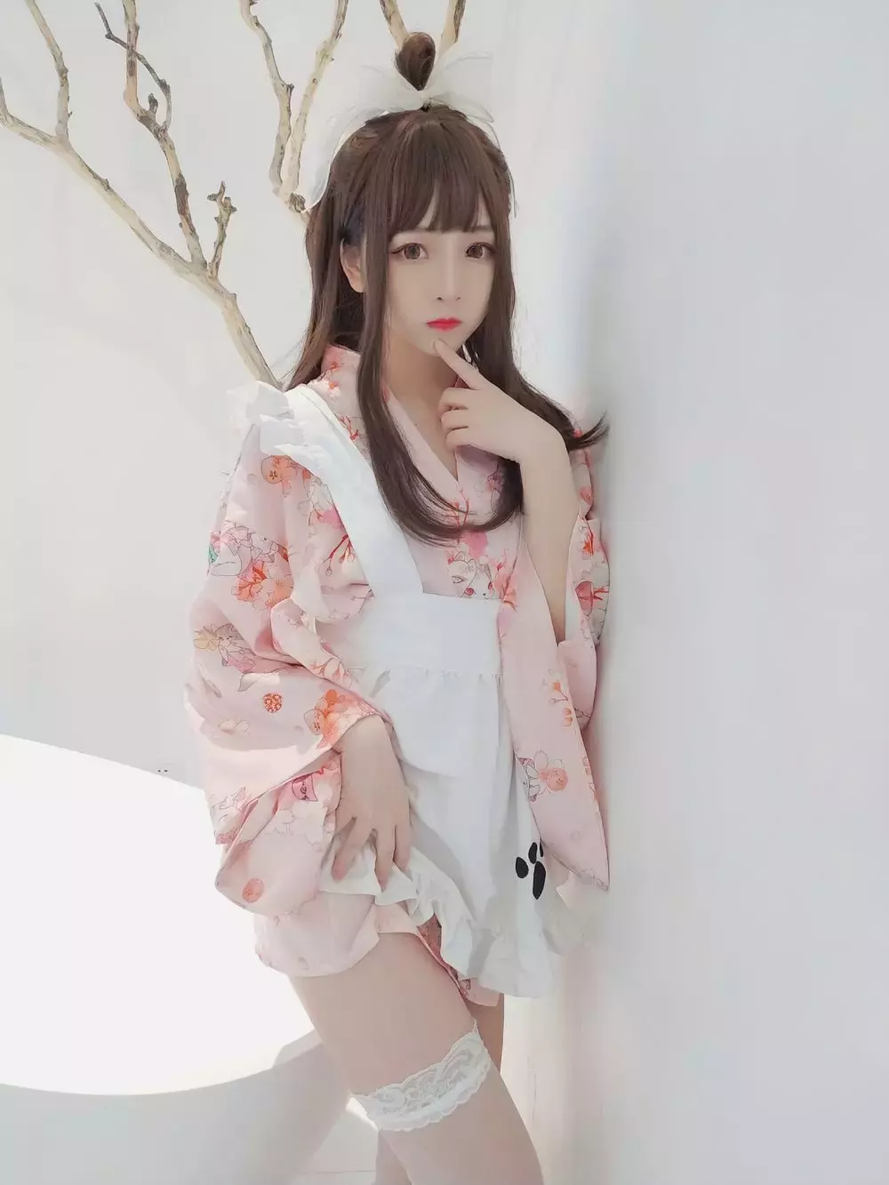 No.045-浴衣女仆 [13P] 制服丝袜美女套图-丽图社