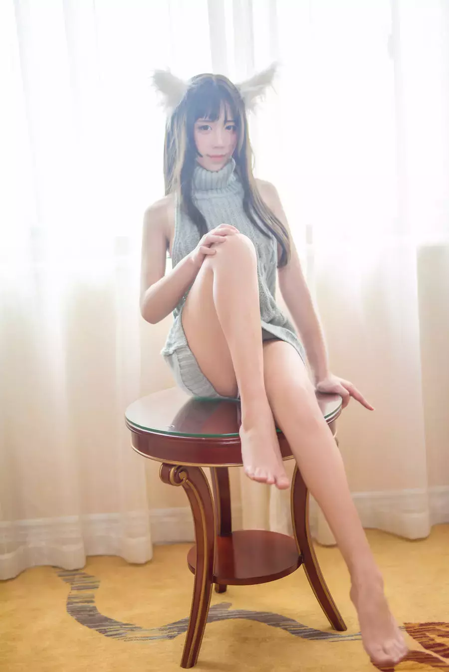 No.029-露背毛衣 [42P] 美女写真图片-丽图社