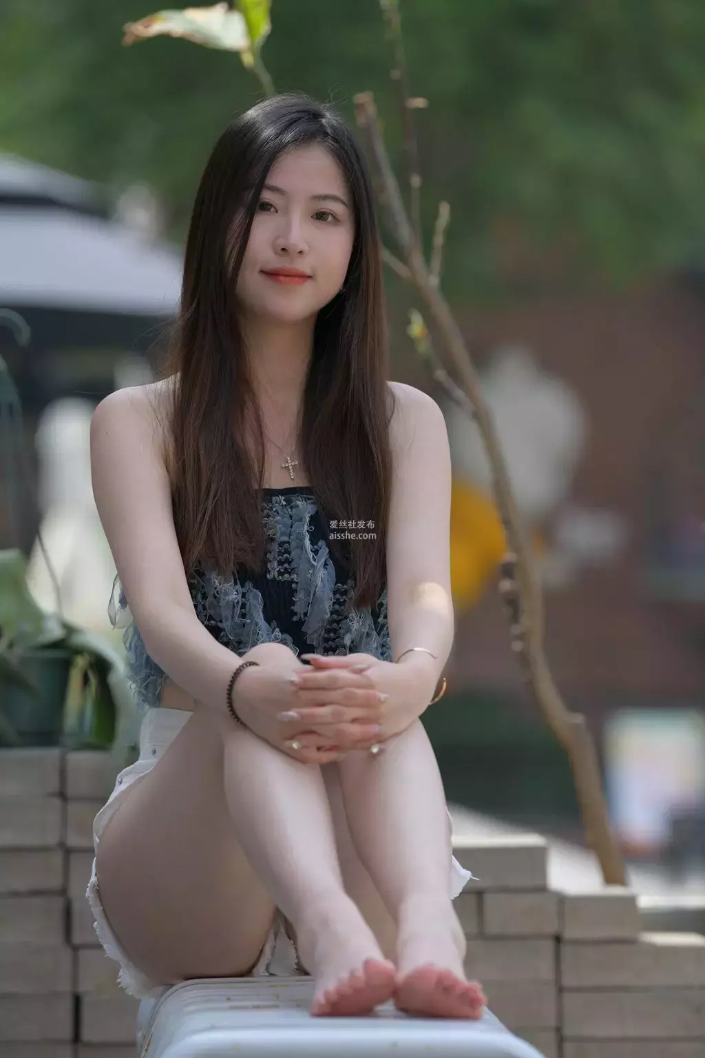 精选街拍作品 NO.2037 白色热裤6 街拍旋风族-丽图社