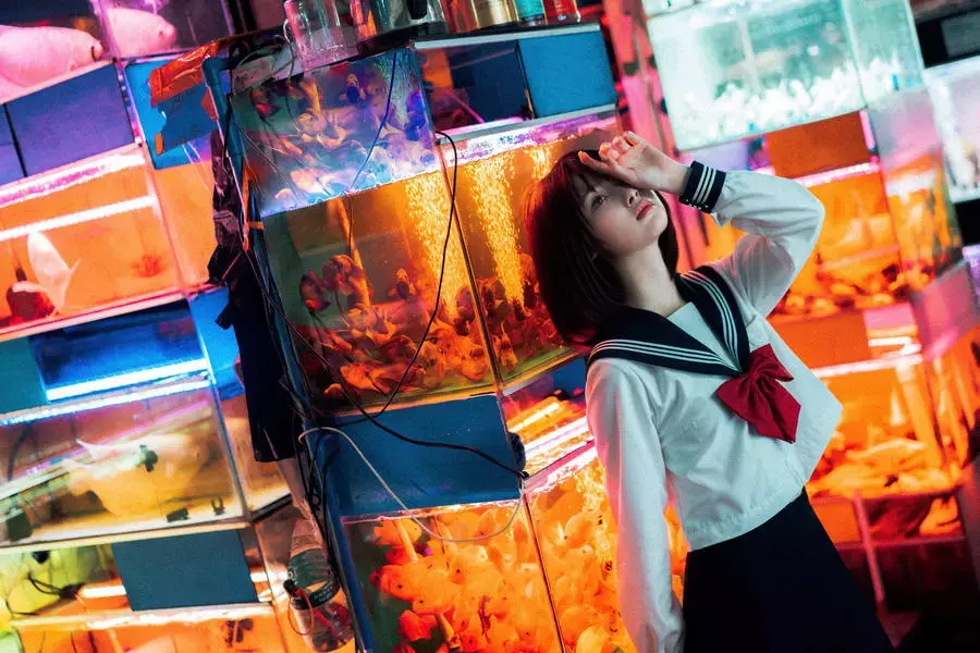 No.011 – 金鱼JK [25P] 美女套图 超高清美女写真套图-丽图社