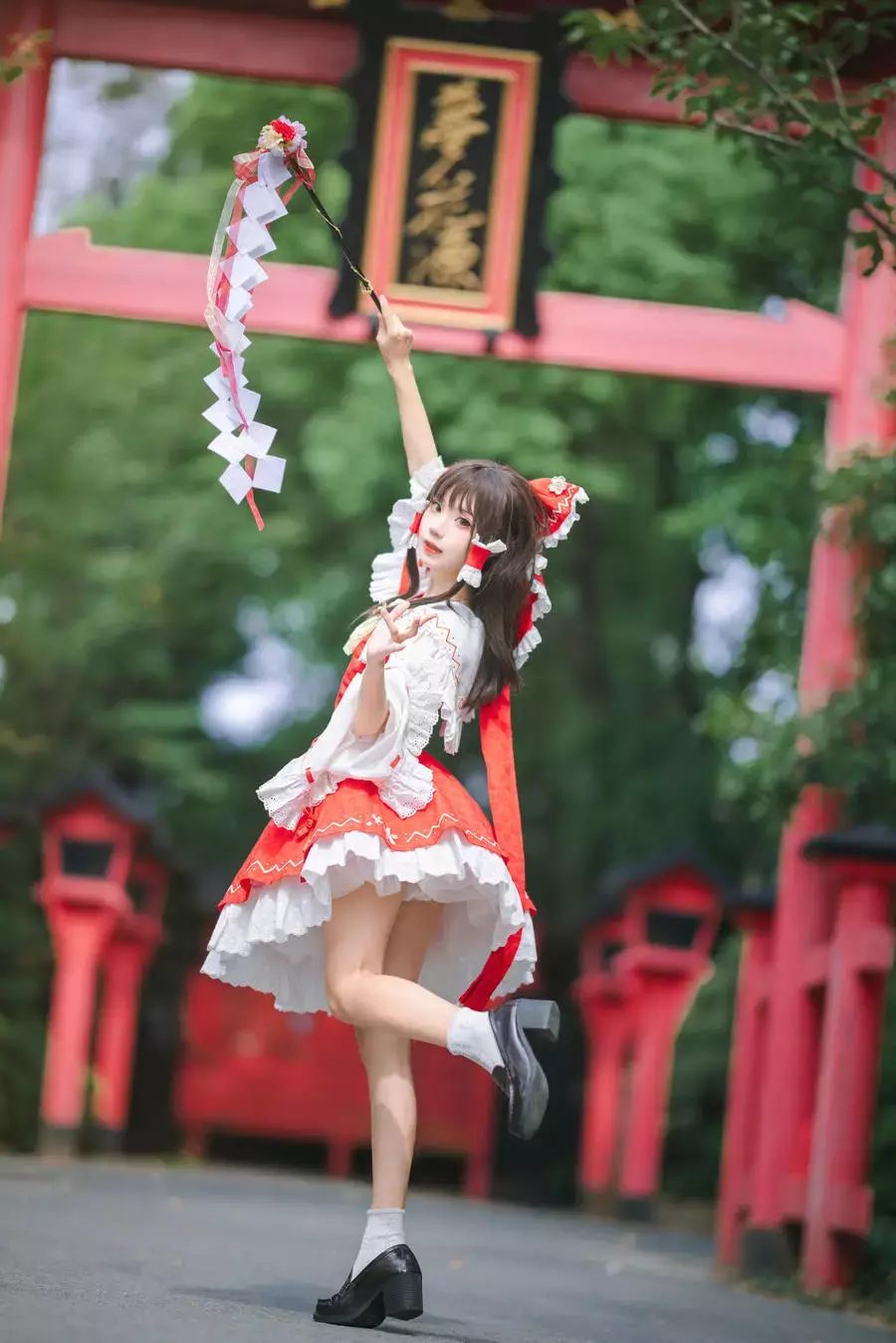 No.030-森森仙短款灵梦 [15P] 百变时尚美女穿搭照片-丽图社