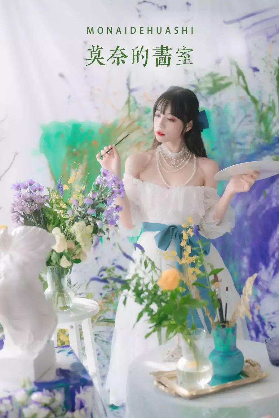 No.006-莫奈的画室 [22P] 气质美女妩媚写真-丽图社