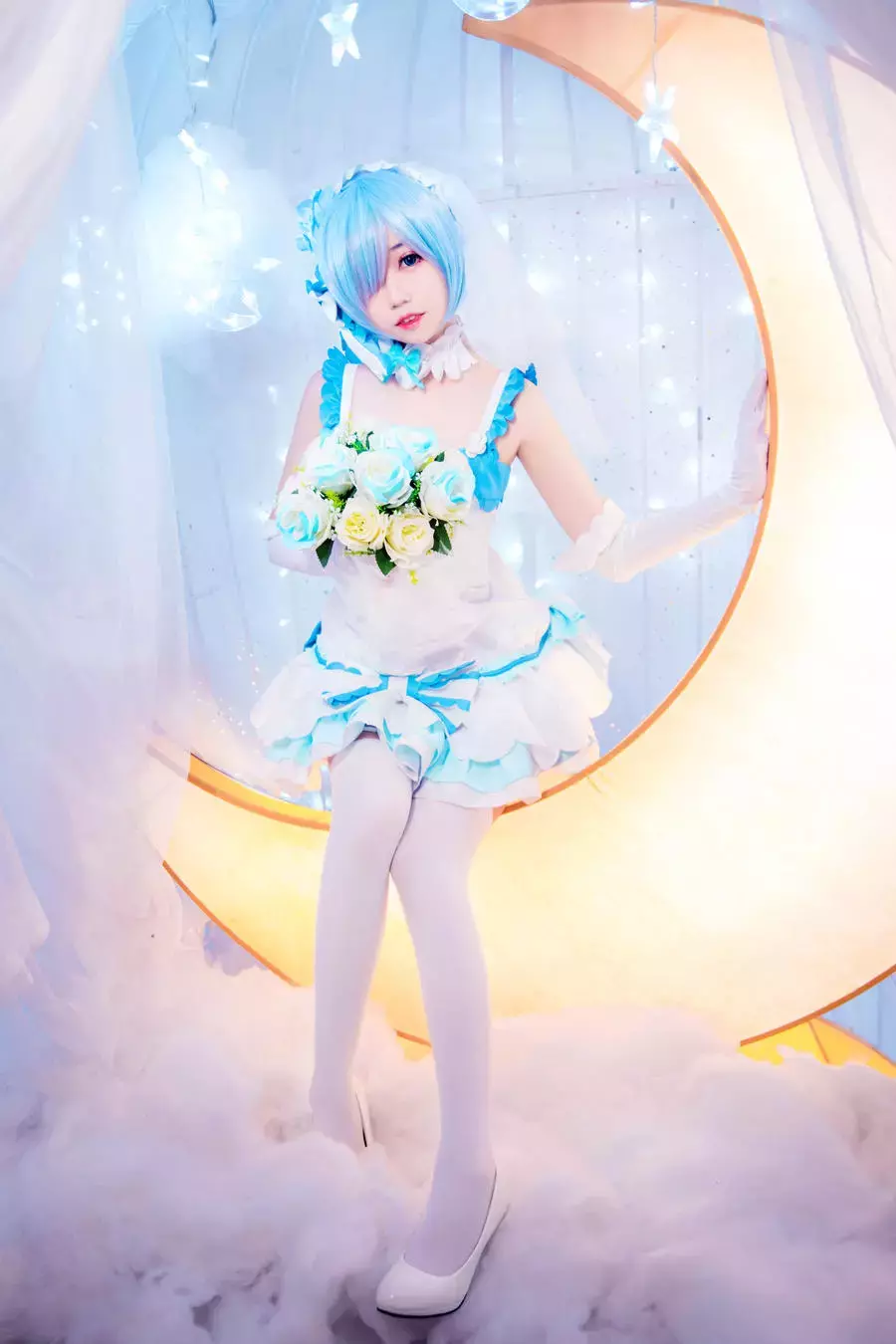 No.026 – 雷姆 花嫁 [38P] 清秀自然美女头像图片-丽图社