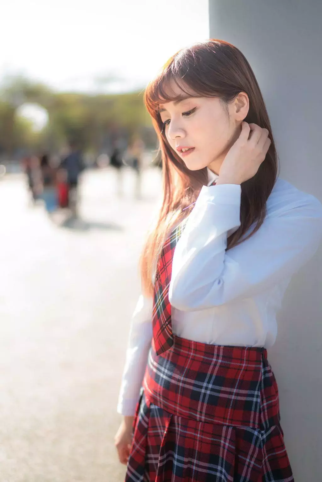 精选模拍作品 NO.223 学生制服高跟 002 大师原创街拍-丽图社