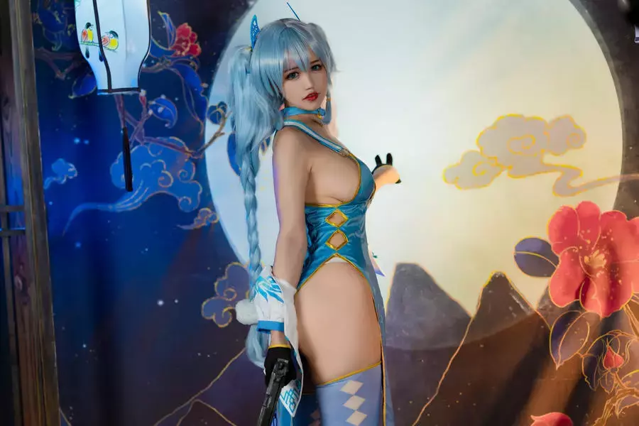 No.063 – 舰长 PA15旗袍 [20P] 超高清国内美女模特精选套图-丽图社