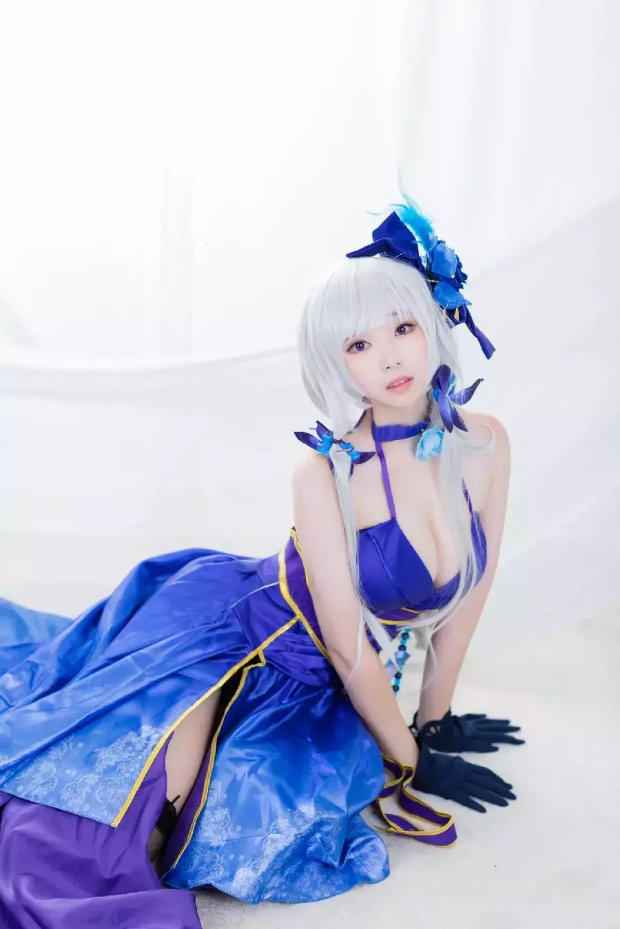 No.003-Azur Lane-Illustrious (Never-Ending Tea Party ver.) [21P] 氧气美女 雪肌如玉 楚楚动人写真-丽图社