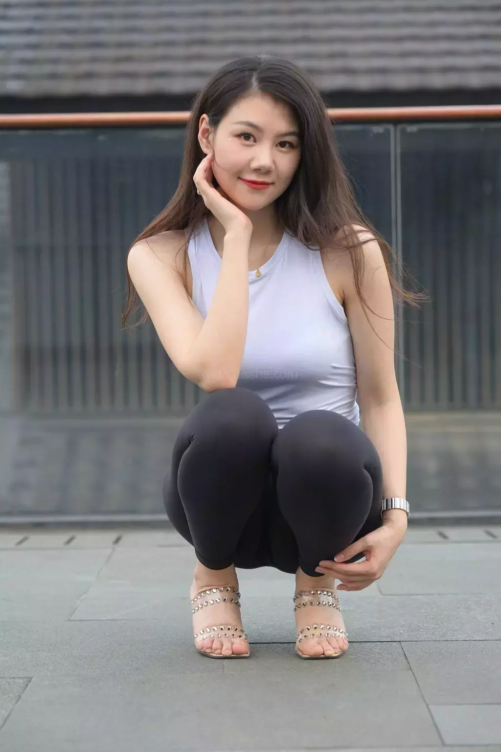 精选街拍作品 NO.1139 传闻9 街拍瑜伽裤-丽图社