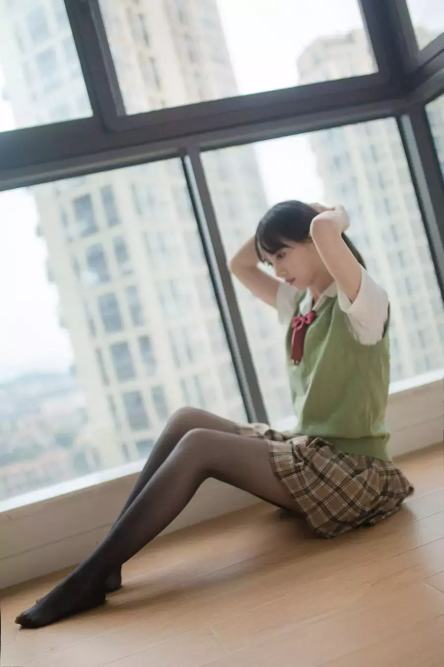 No.004-等你下课 [38P 1V] 夏季好身材美女壁纸高清好看-丽图社