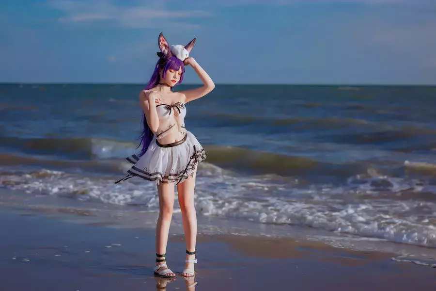 No.155 – 泰拉夏日纪事 方舟暗索泳装 [29P] 绝美身材高清美女壁纸写真-丽图社