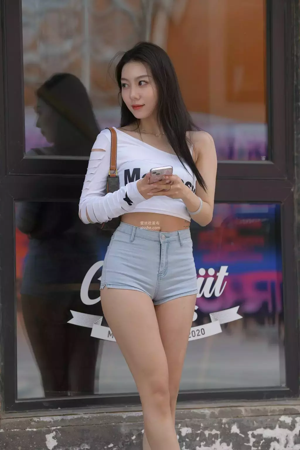 精选街拍作品 NO.1961 Love 7 街拍瑜伽裤-丽图社