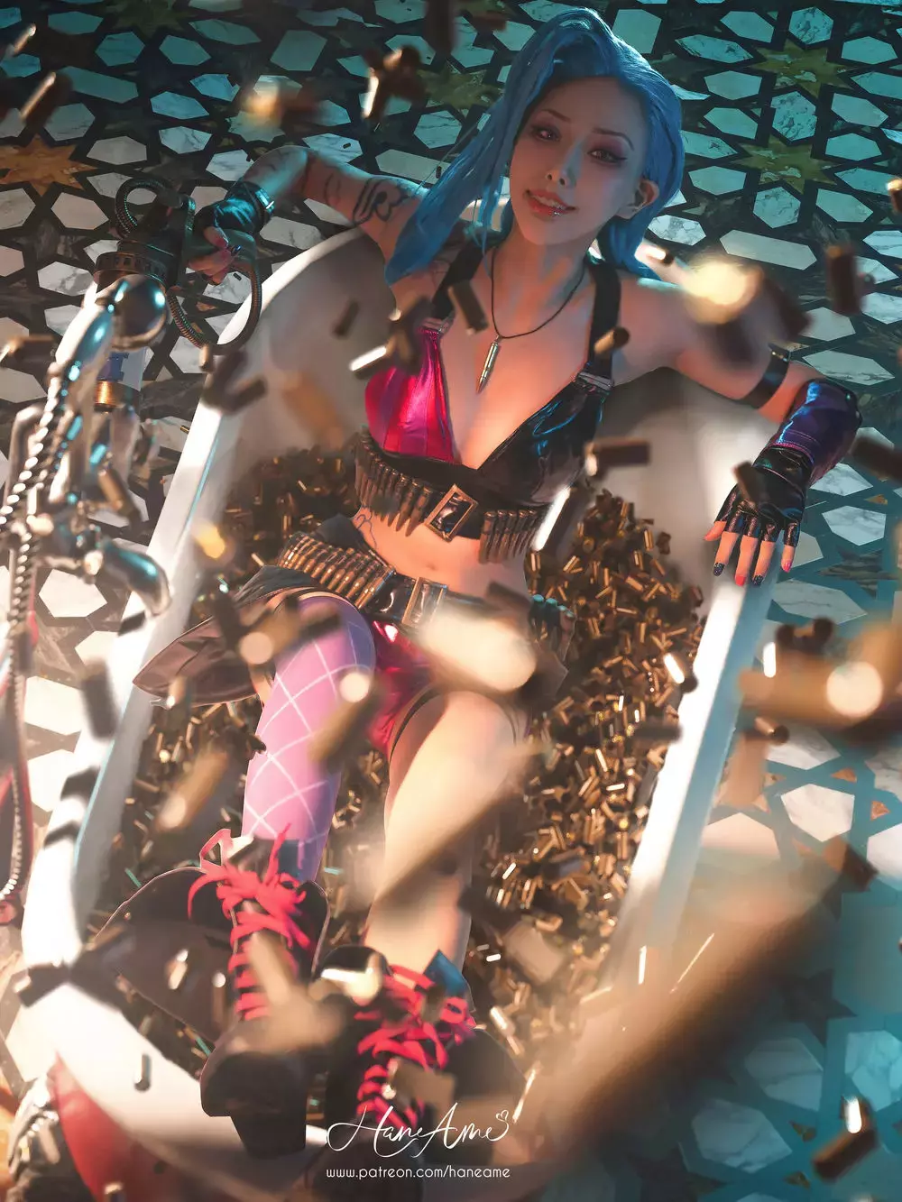 No.167-League of Legends JINX 英雄联盟 暴走萝莉 [26P] 性感美女写真照高清图片素材-丽图社