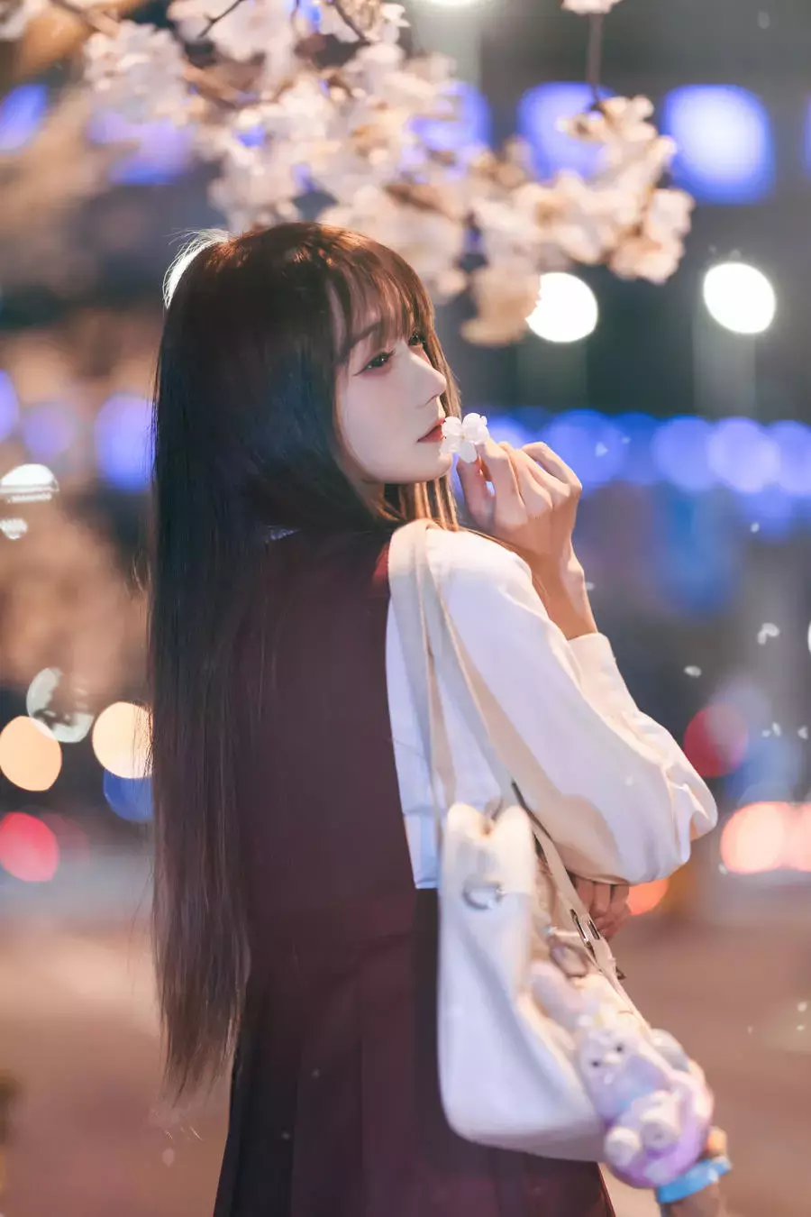 No.023-邂逅樱花雨 [21P] 优雅休闲美女自信阳光可爱唯美写真-丽图社