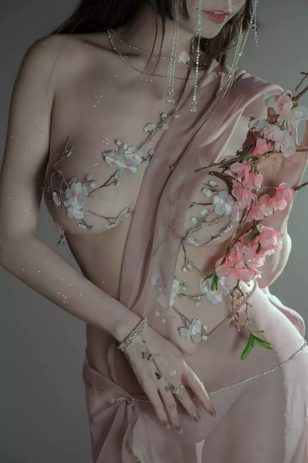 No.061-粉 桃花神 [34P 1V] 性感迷人美女写真-丽图社