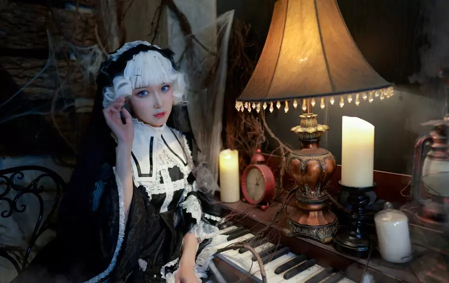 No.006-小裙子 夜之钢琴曲 [9P] 时尚美女写真壁纸图片照-丽图社