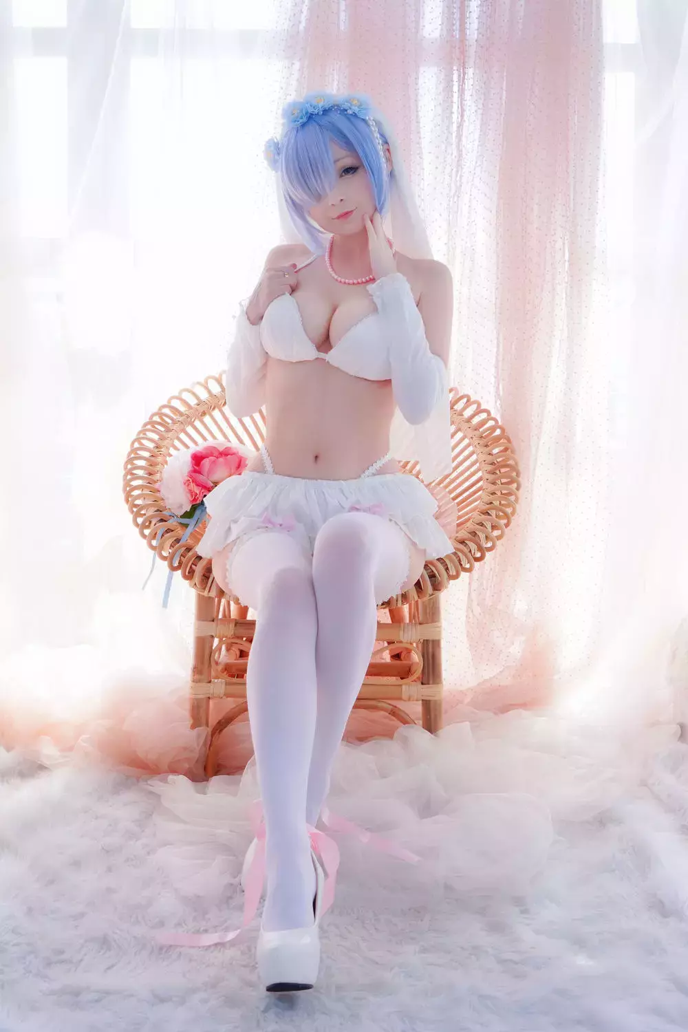 No.028-拉姆雷姆 [45P] 长裙比基尼风美女写真-丽图社