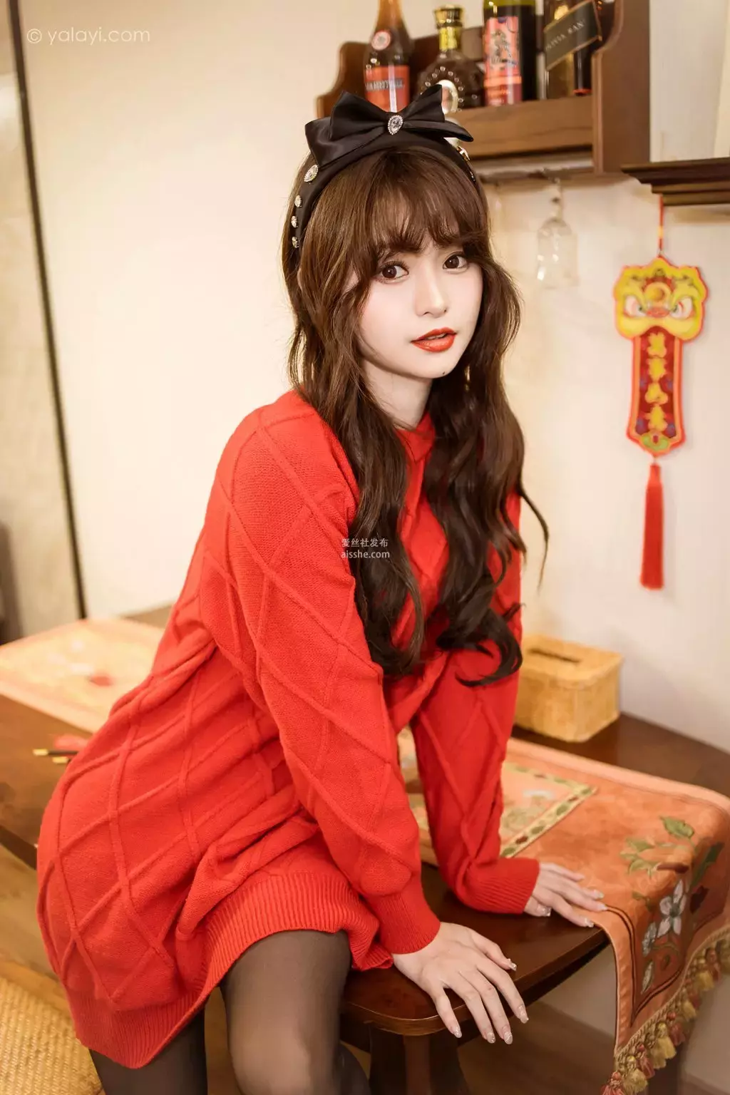 [YALAYI雅拉伊] 2023.01.19 No.995 穿上你送的红毛衣 小亭 极品尤物啊-丽图社