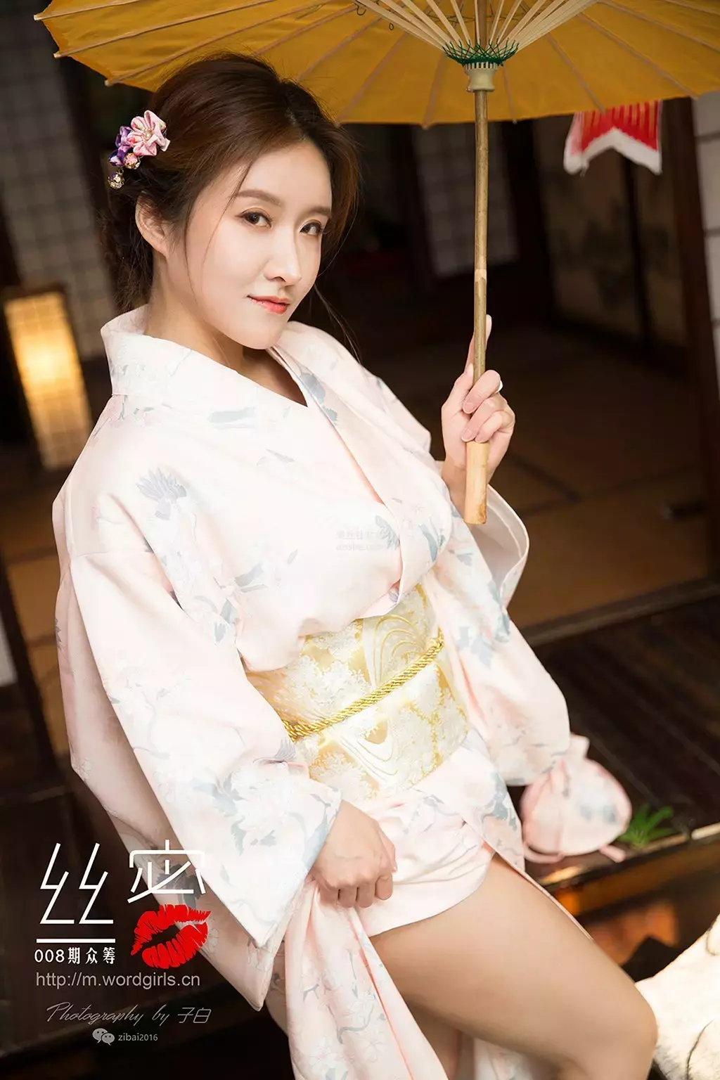 [TouTiao头条女神] No.S011 JennyR 丝蜜众筹回报之和风花与蛇 清纯时尚美女写真拍摄-丽图社