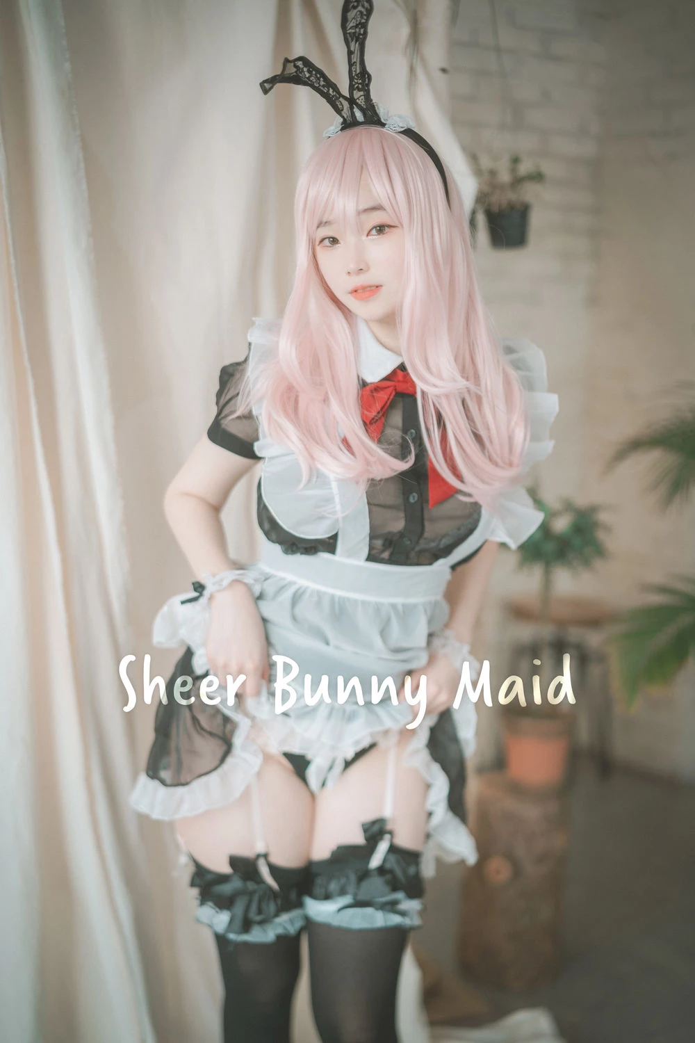No.064-[DJAWA] Sheer Bunny Maid [51P] 绝美身材高清美女壁纸写真-丽图社