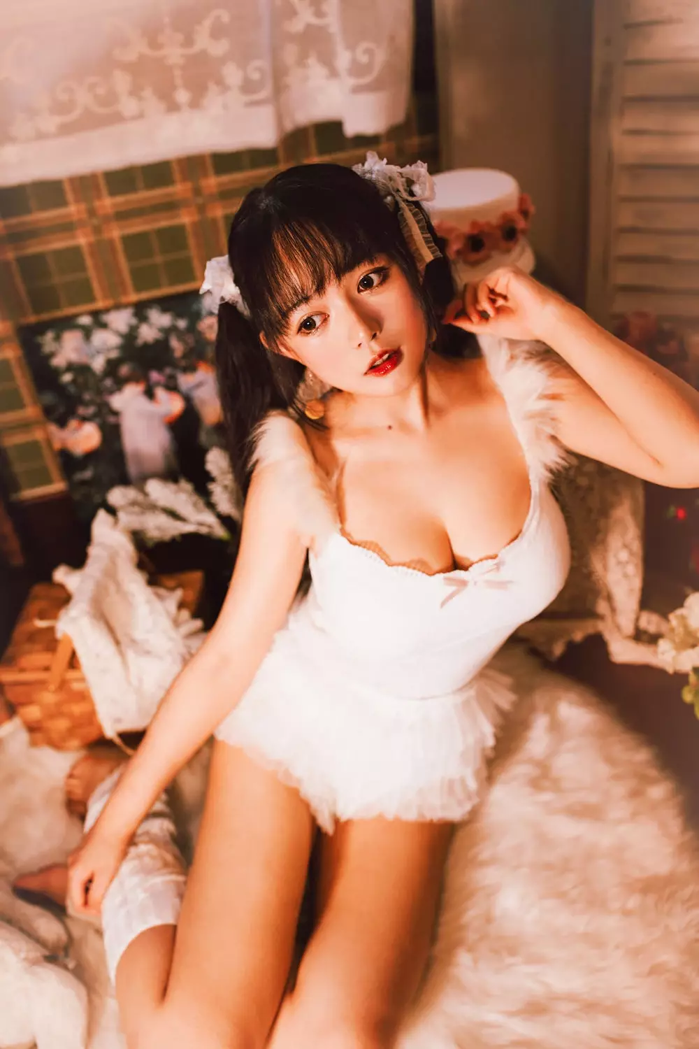 No.024-白色双马尾 [19P] 写真美女高清壁纸-丽图社