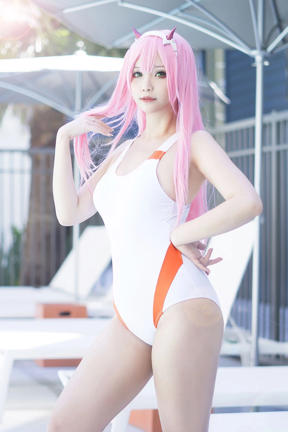 No.035-Zero Two Swimsuit (Darling in the Franxx) [8P] 性感迷人美女写真-丽图社