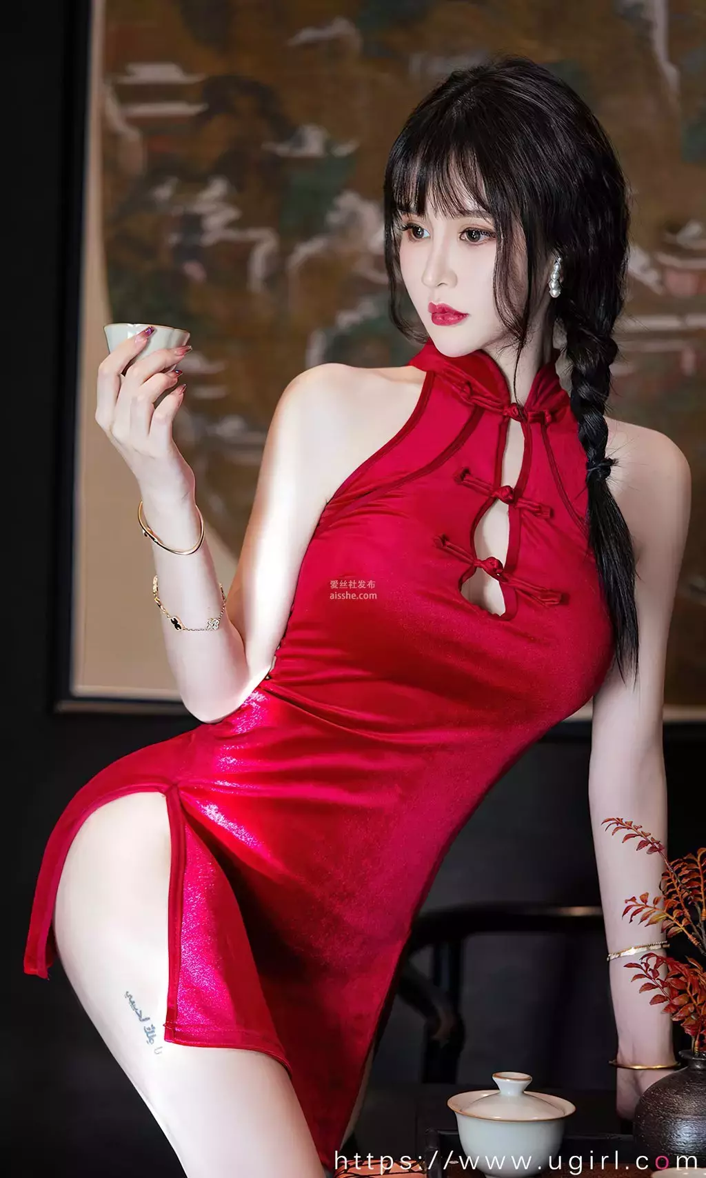 [Ugirls爱油物] 2023.12.02 No.2716 花遇和风 青树 性感女神写真图片-丽图社