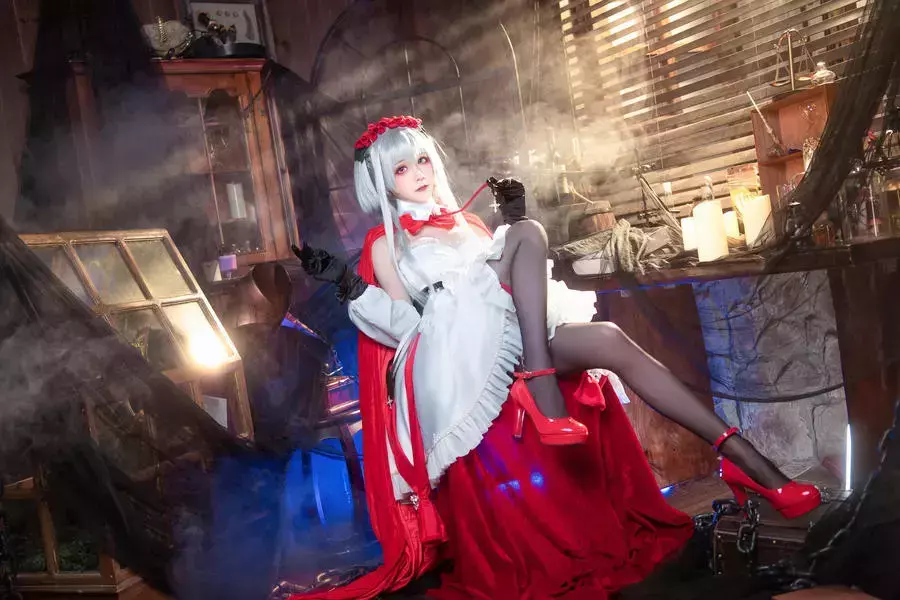 No.031 – 碧蓝航线 埃尔宾小红帽 [30P] 百变时尚美女穿搭照片-丽图社