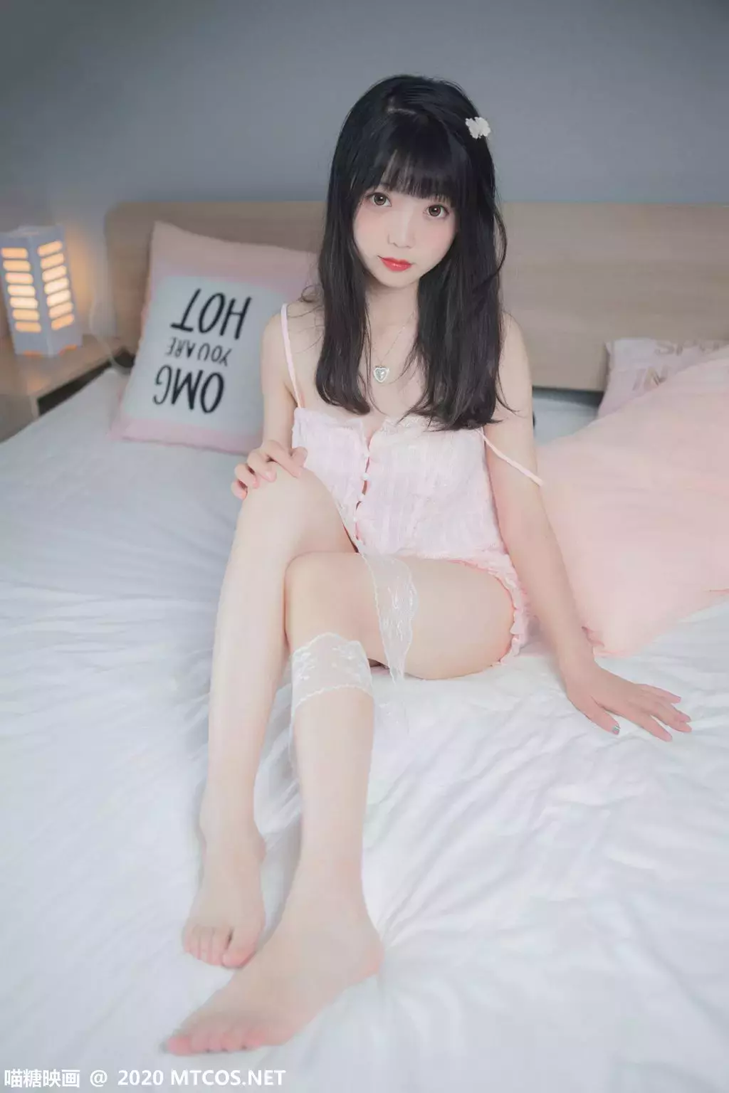 喵糖映画少女写真 VOL.217 粉色夏日 个人艺术照图片-丽图社