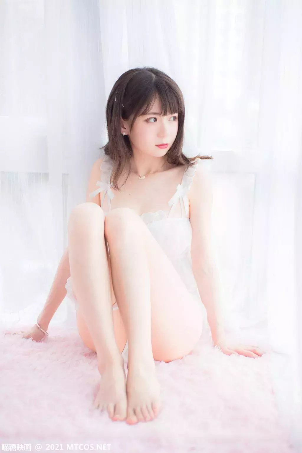 喵糖映画少女写真 VOL.351 泡泡粉裙 性感美女写真照高清图片素材-丽图社