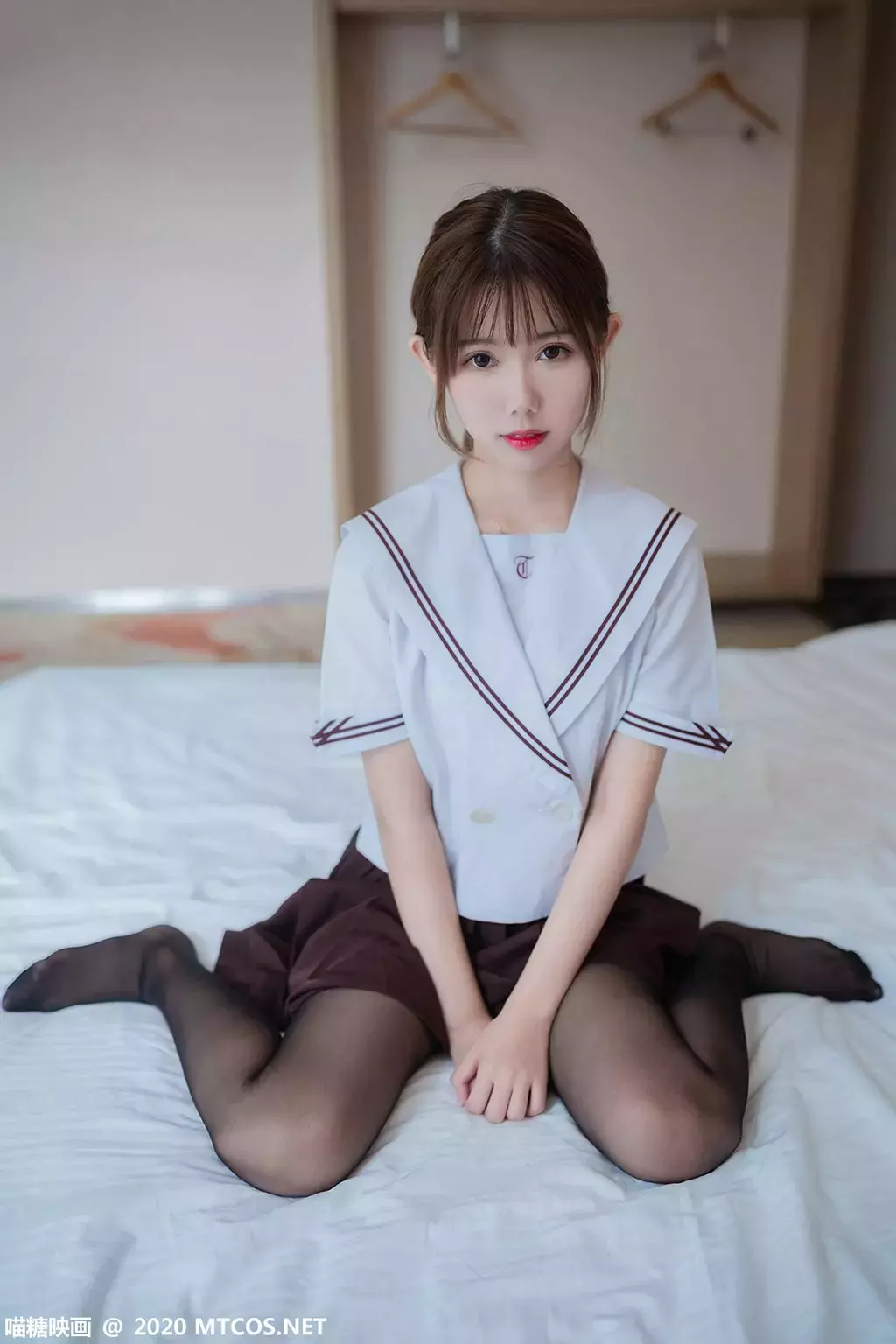 喵糖映画少女写真 JKL.015 灰裙JK至服 男生喜欢的氛围感写真!-丽图社