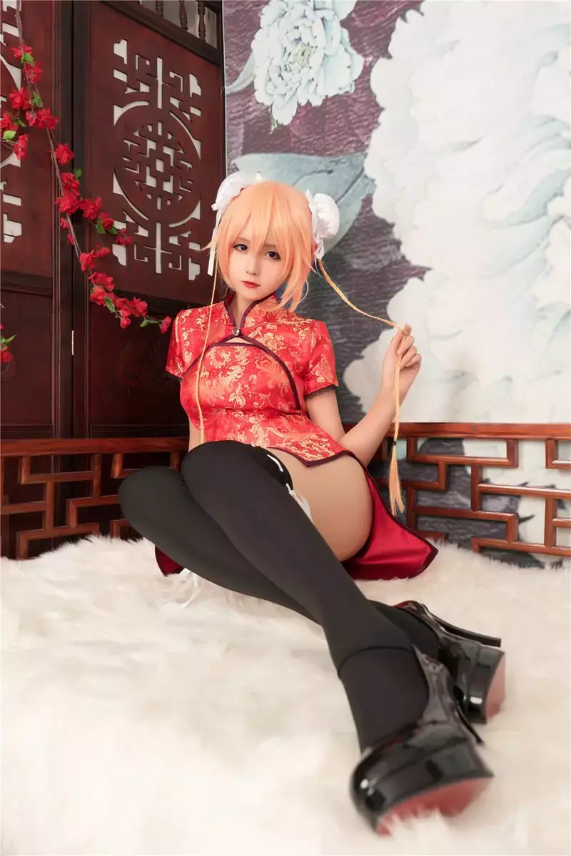 风之领域写真 No.195 旗袍下的黑丝 唯美头像美女头像图片素材-丽图社