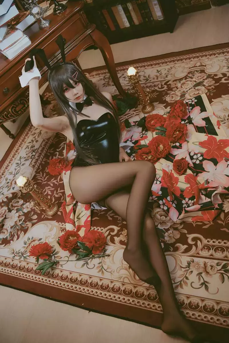 风之领域写真 No.198 黑丝兔女郎 好看身材模特美女图片壁纸-丽图社